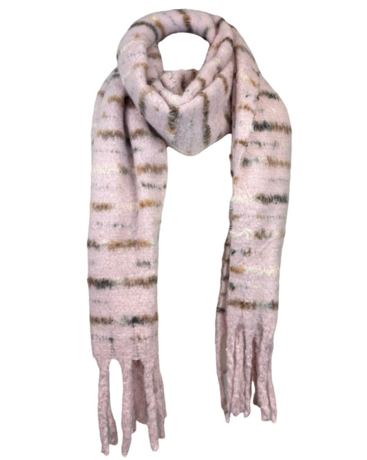 Speckled Line Tassel Scarf