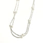 Chain Necklace With Glass Pearl Beads