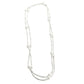 Chain Necklace With Glass Pearl Beads