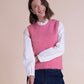 Scalloped Edge Knitted Vest