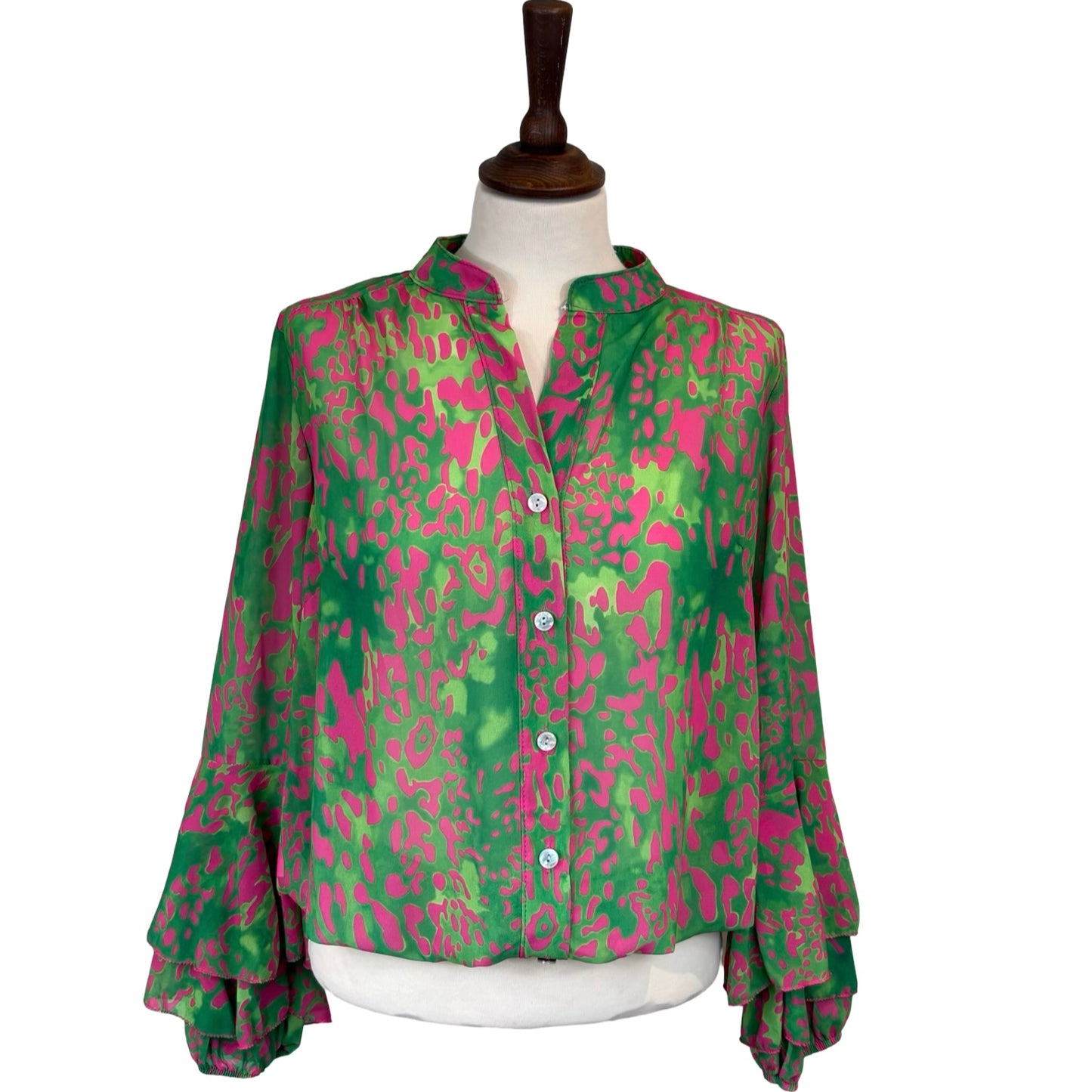 Jodi Leopard Print Blouse