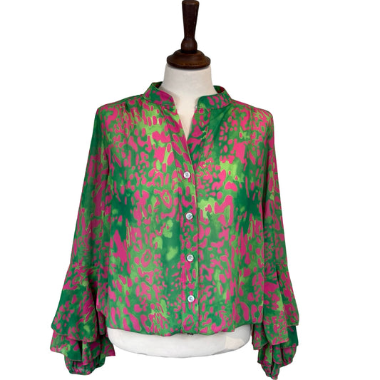 Jodi Leopard Print Blouse