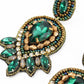 Green & Gold Art Deco Earrings