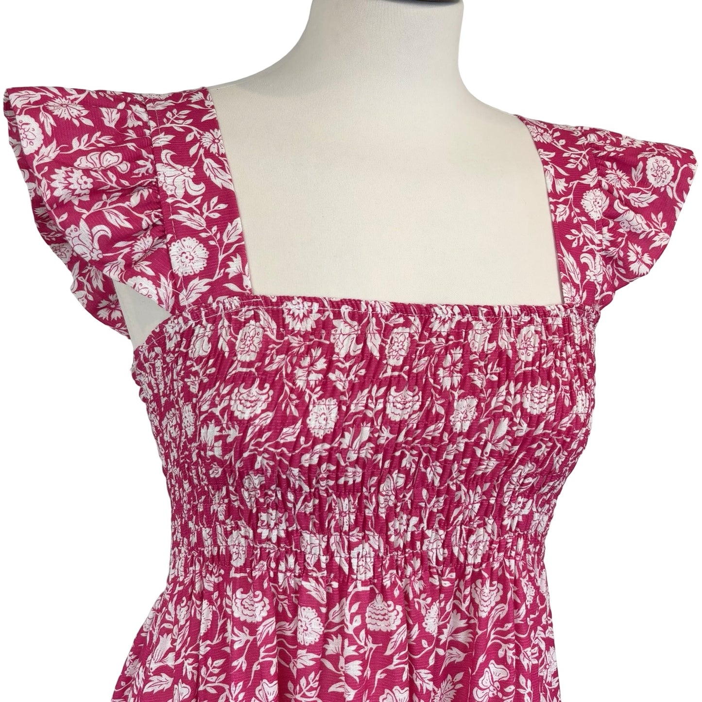 Lizzie Flower Frill Sleeve Dress