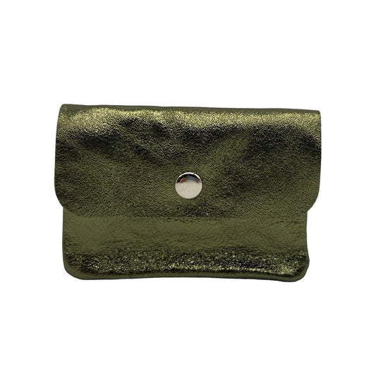 Metallic Leather Coin Purse