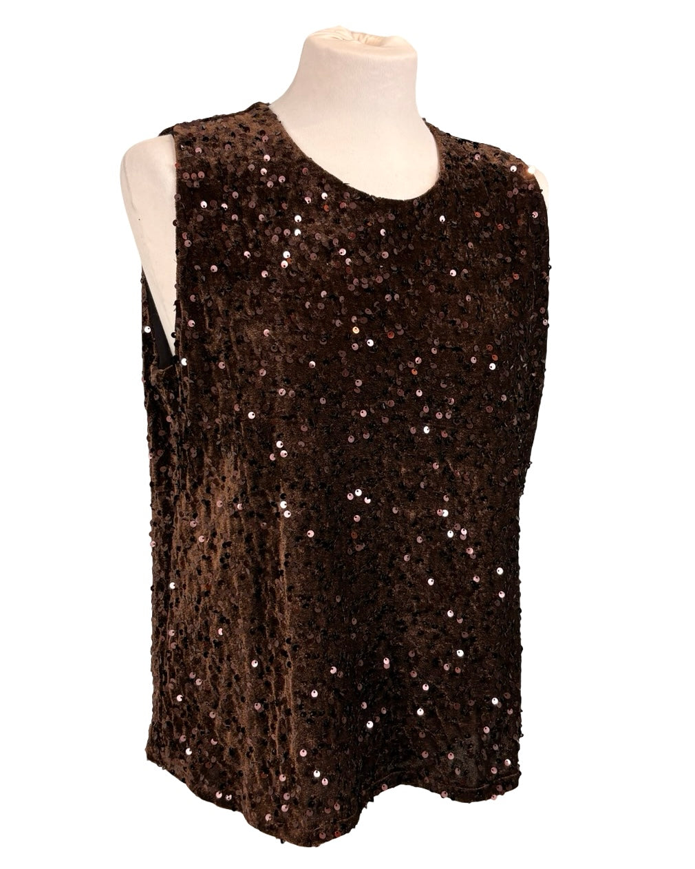 Marcie Sequin Vest Top