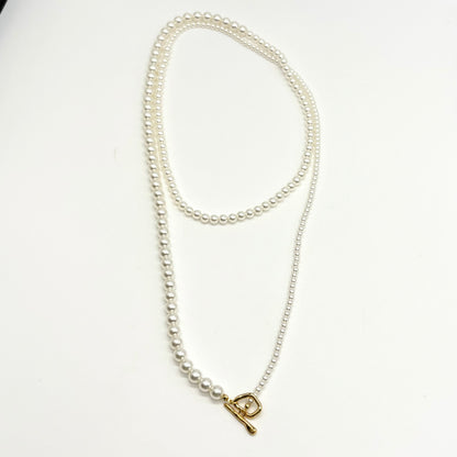 Long Chain Pearl Necklace
