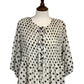 Angel Spot Tie Front Blouse