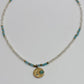 Multi Bead & Circle Pendent Necklace