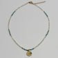 Multi Bead & Circle Pendent Necklace