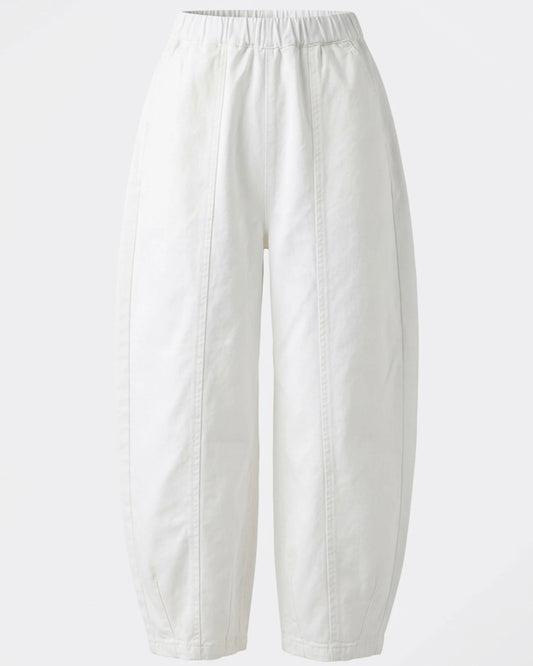 Lyra Cotton Barrel Leg Trousers