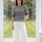 Raye Shirred Gingham Top