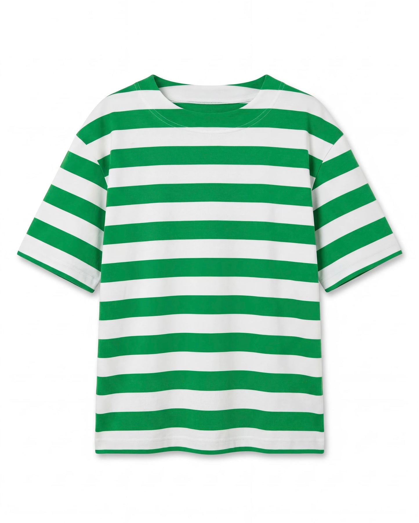 Terry Boxy Stripe T Shirt