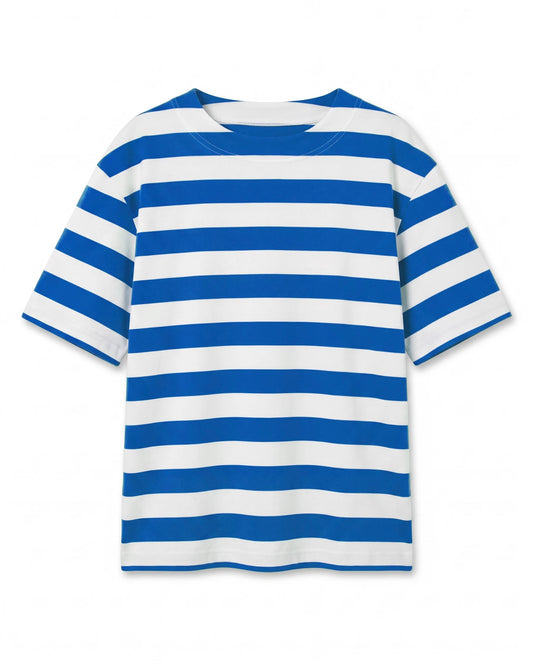 Terry Boxy Stripe T Shirt