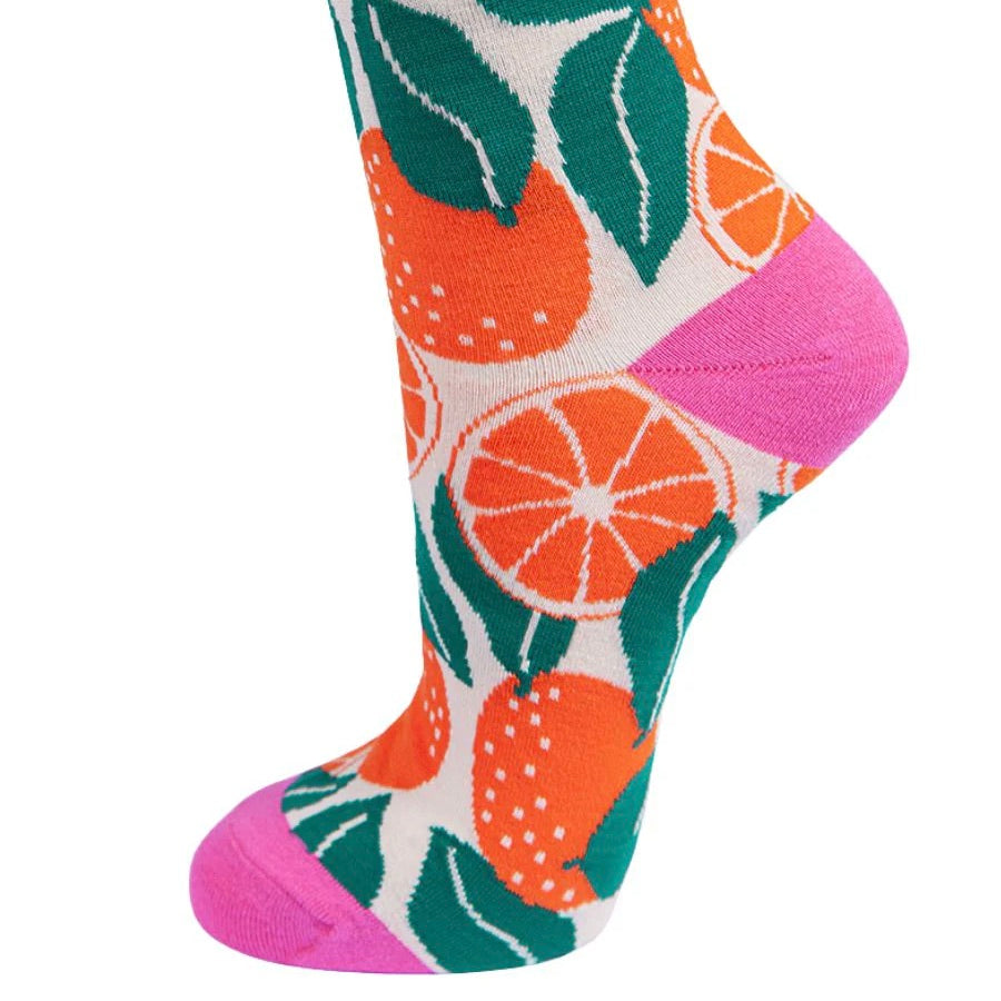Bamboo Orange Socks