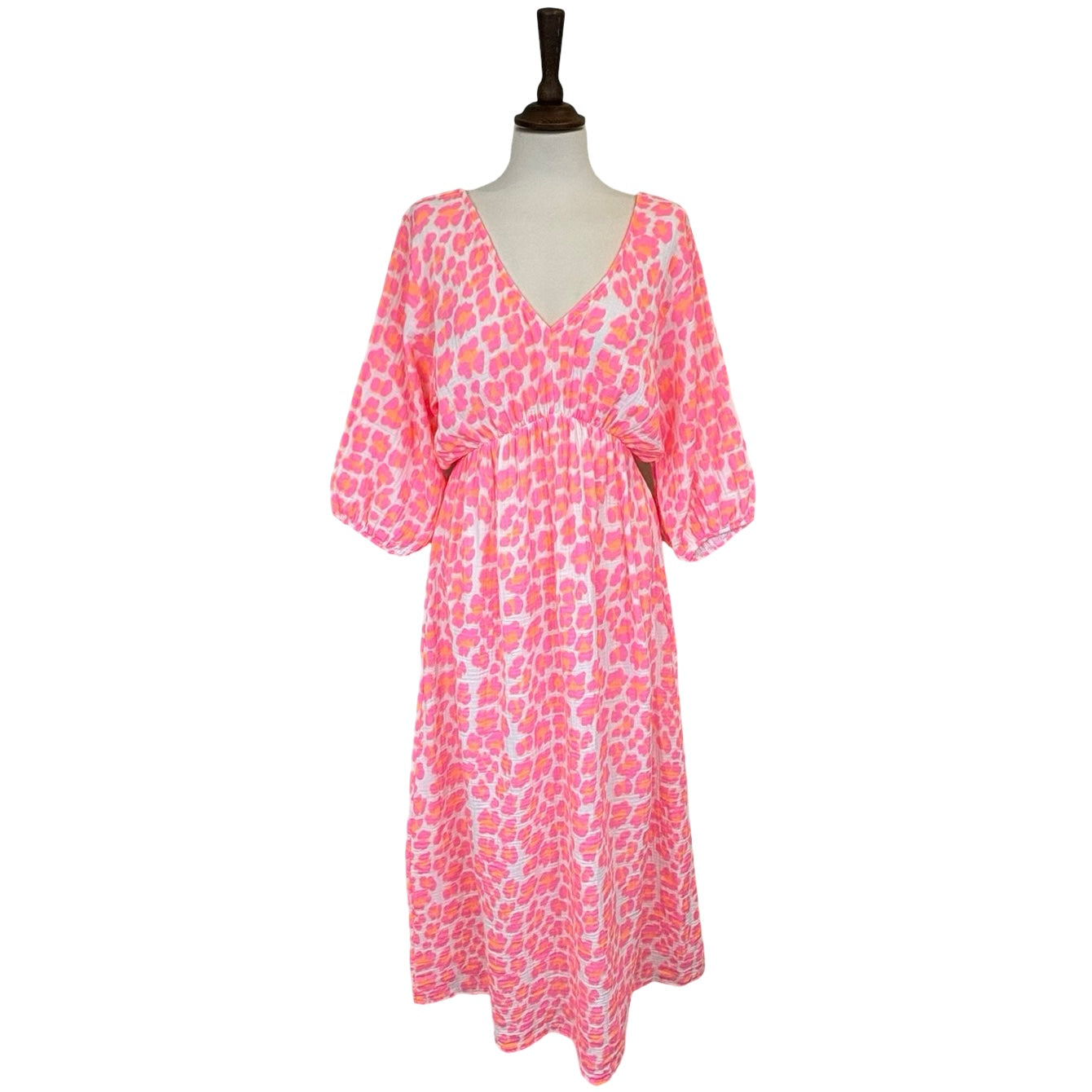 Billie Leopard Print Tie Back Dress