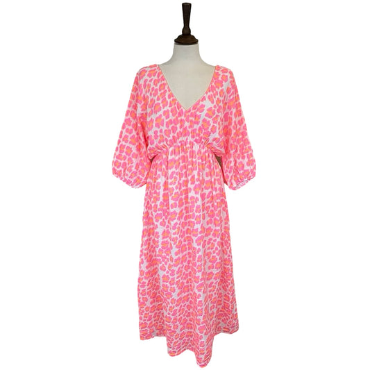 Billie Leopard Print Tie Back Dress