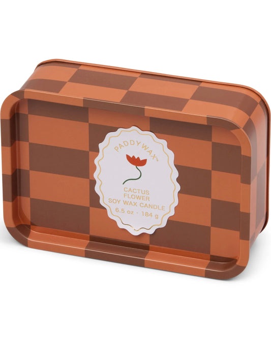 A Dopo Printed Candle Tin - Cactus Flower