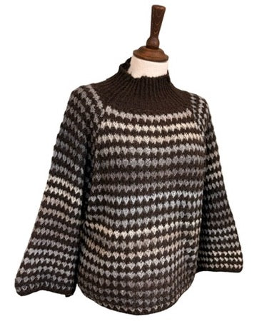 Rosalind Crochet Funnel Neck Jumper