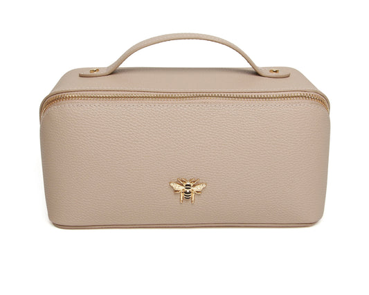 Alice Wheeler Stone Mini Train Case