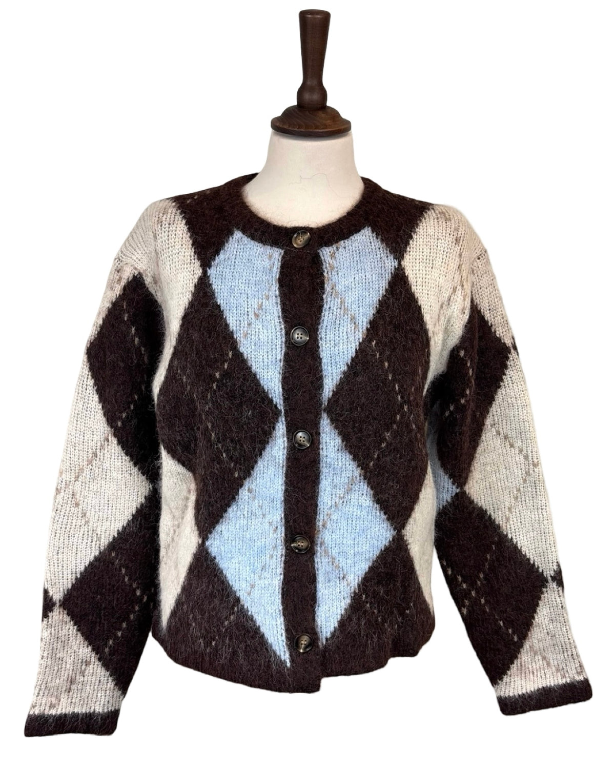 Alicia Argyle Knitted Jacket