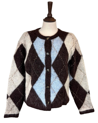 Alicia Argyle Knitted Jacket