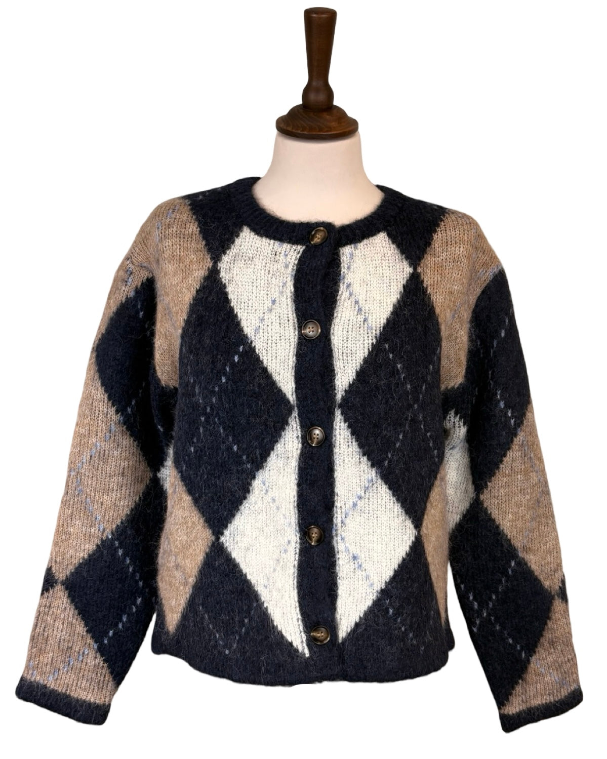 Alicia Argyle Knitted Jacket