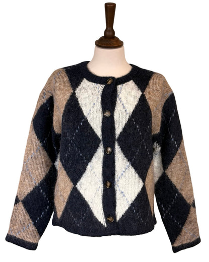 Alicia Argyle Knitted Jacket