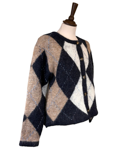 Alicia Argyle Knitted Jacket