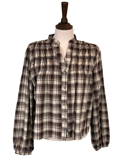 Amber Big Check Blouse