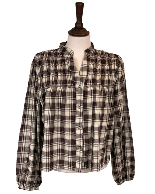 Amber Big Check Blouse
