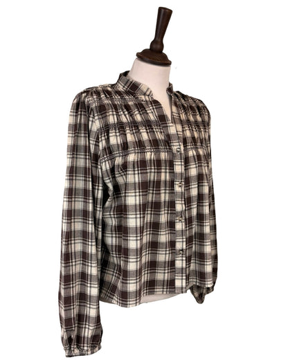 Amber Big Check Blouse