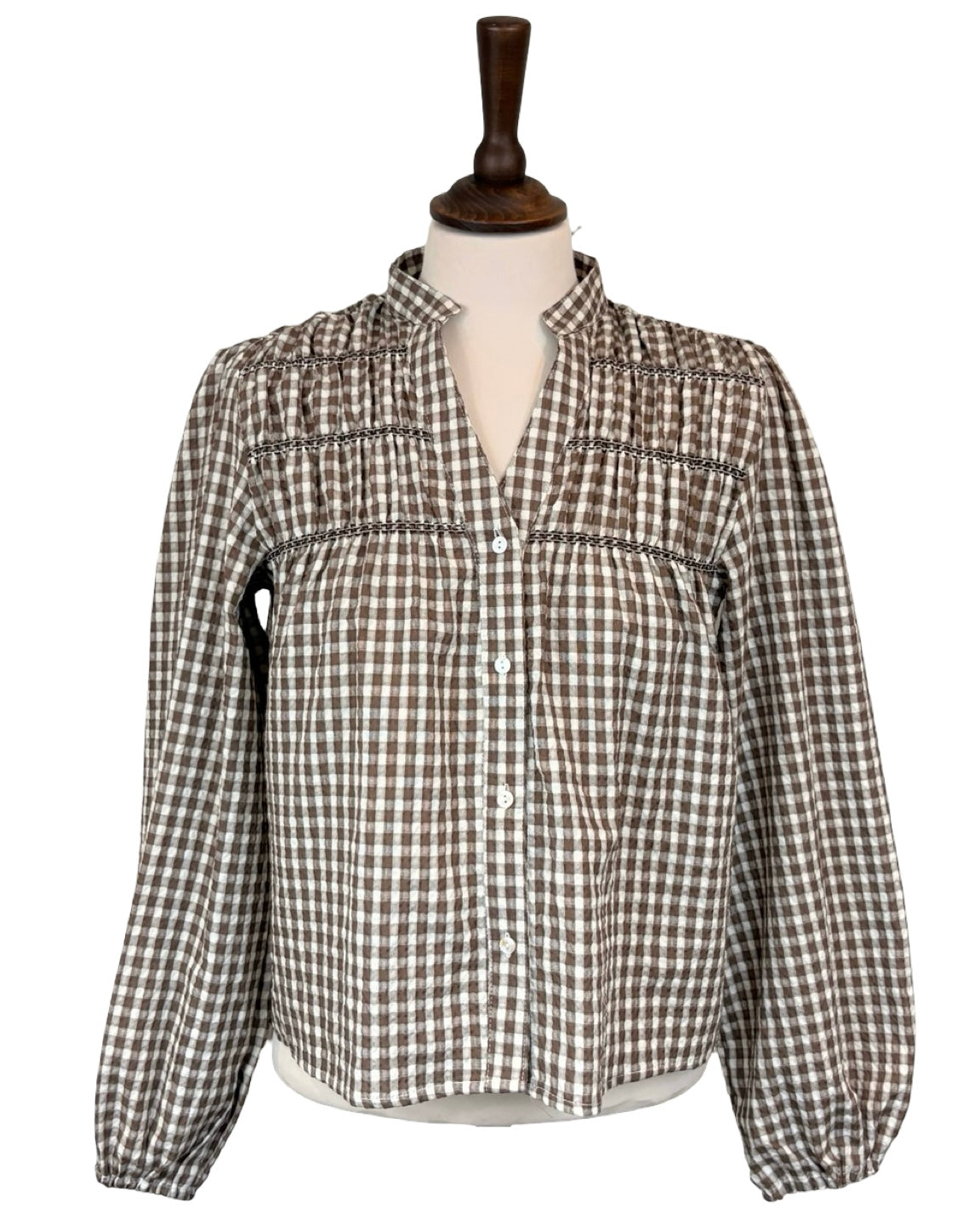 Amber Gingham Blouse
