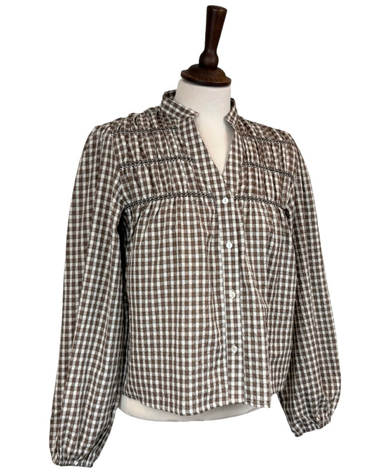 Amber Gingham Blouse