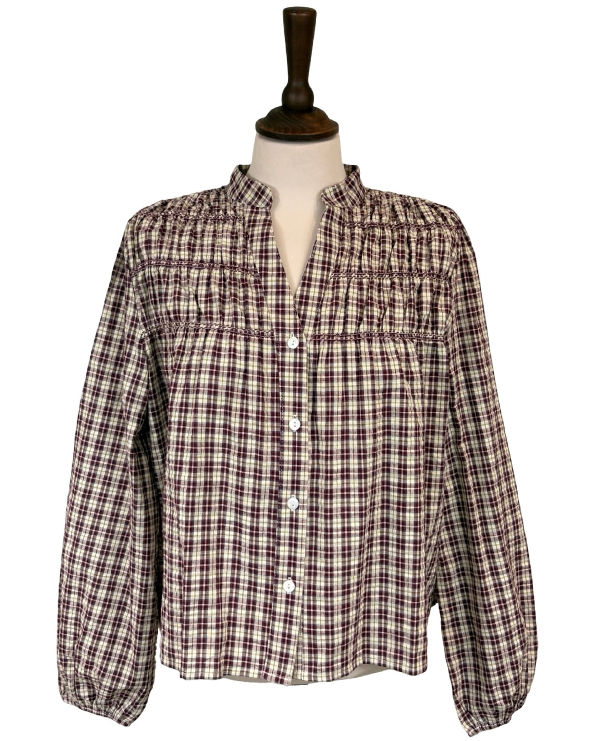 Amber Gingham Blouse