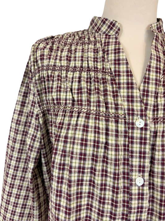 Amber Gingham Blouse