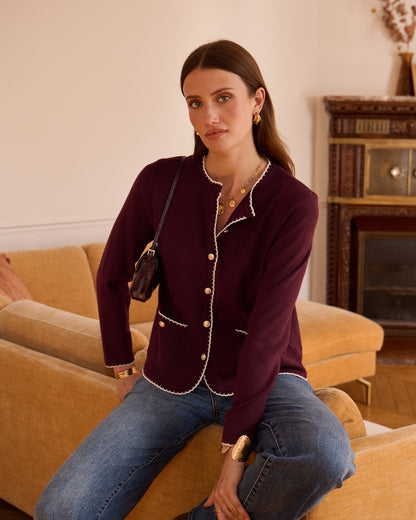 Arabella Blanket Stitch Cardigan