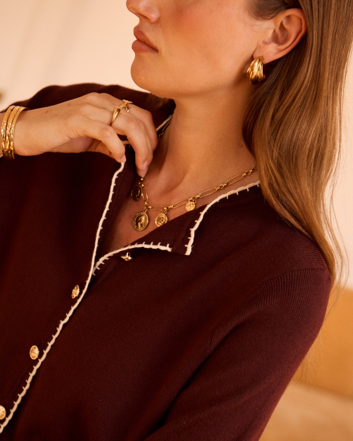 Arabella Blanket Stitch Cardigan