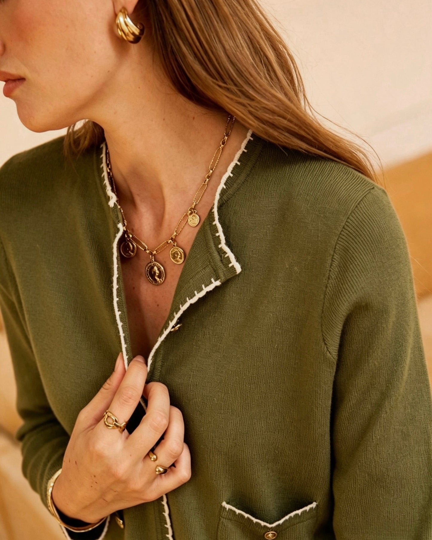 Arabella Blanket Stitch Cardigan