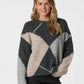 Neo Noir Inga Check Fluff Knit Jumper