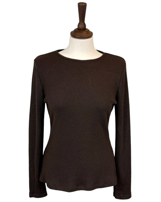 Esty Lurex Ribbed Top