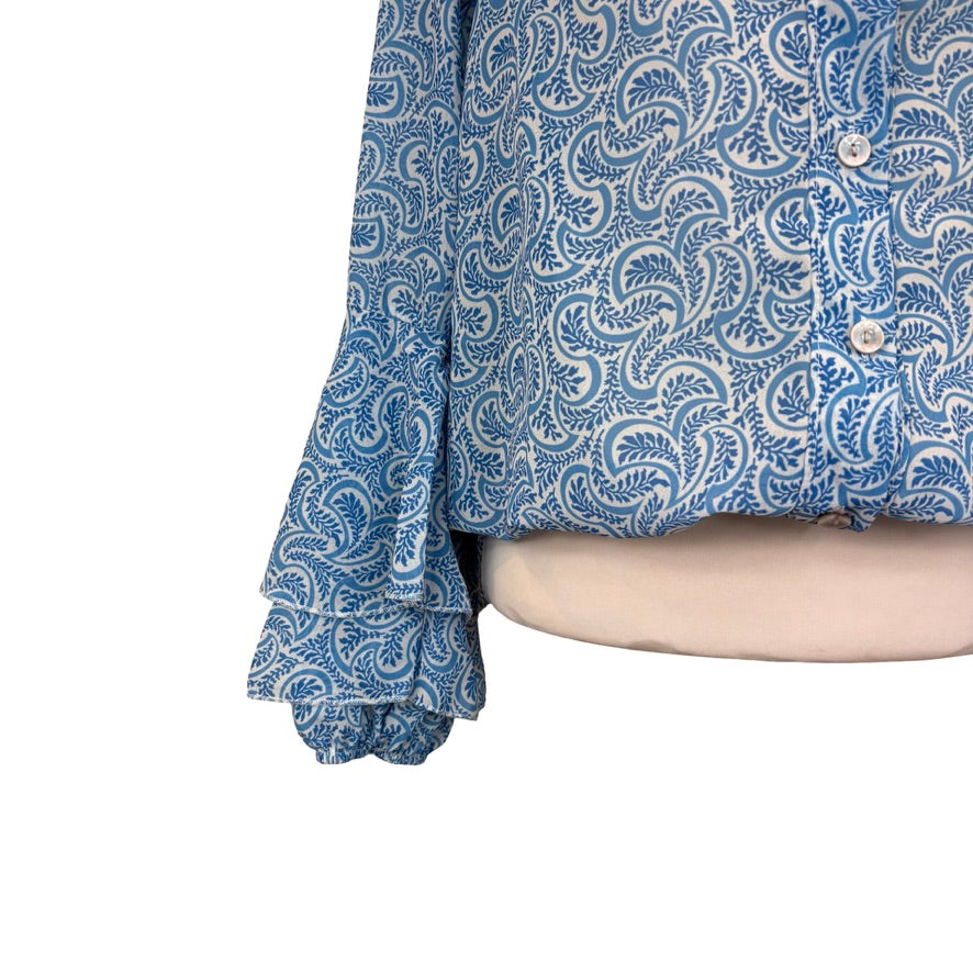 Jodi Leaf Print Blouse