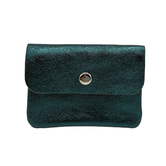 Metallic Leather Coin Purse