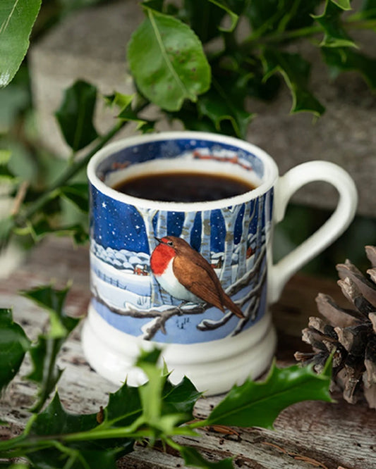 Emma Bridgewater Midnight Robin 1/2 Pint Mug