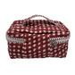 Gingham Trio Vanity Block Print Cosmetic Bags