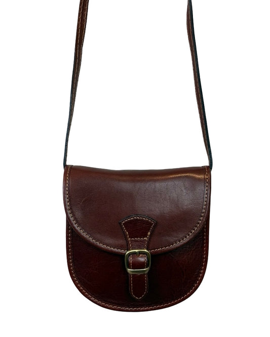 Leather Buckle Crossbody Bag