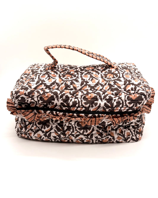 Cotton Vanity Cosmetic Bag