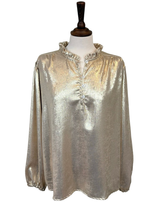 Nicole Metallic Blouse