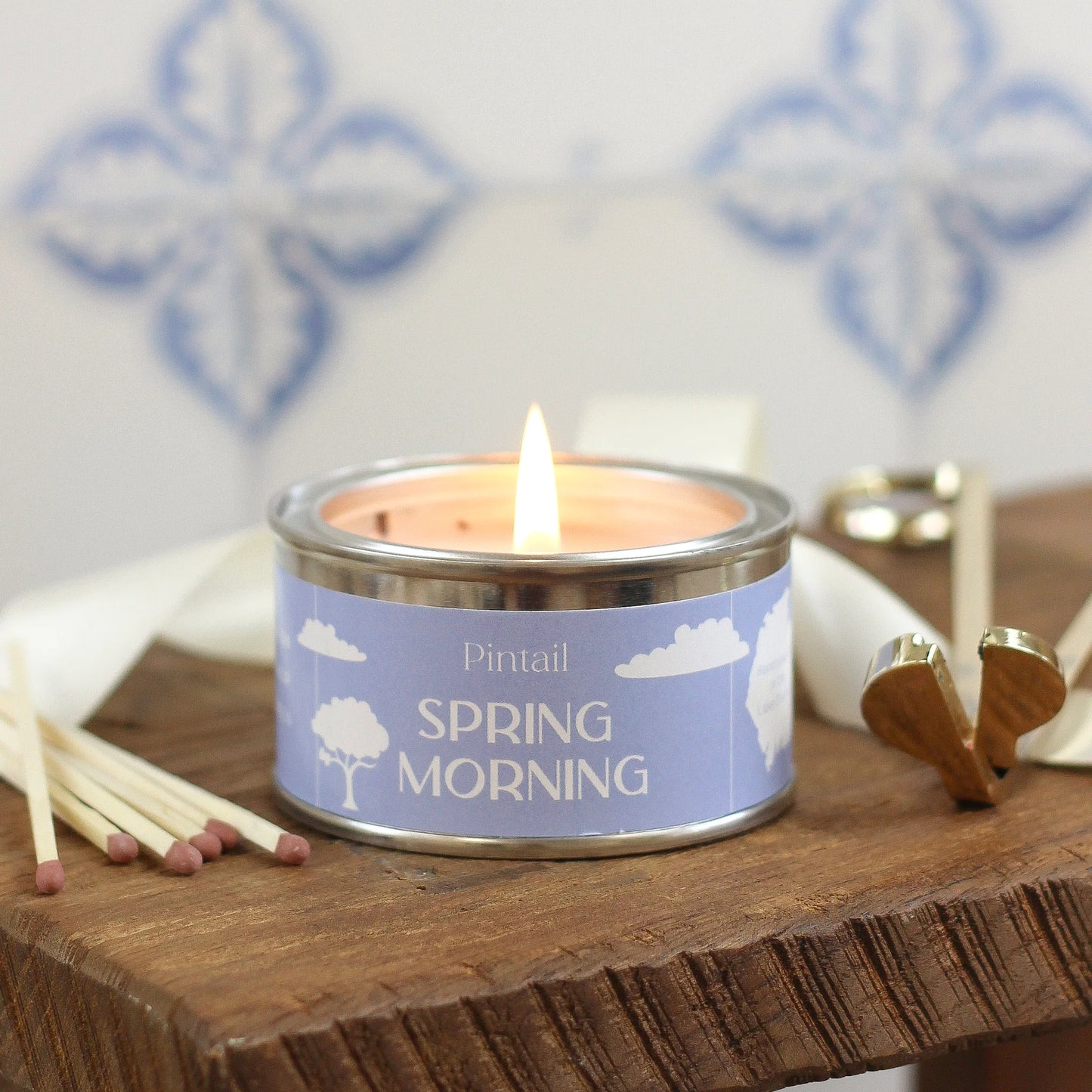 Spring Morning Candle Tin