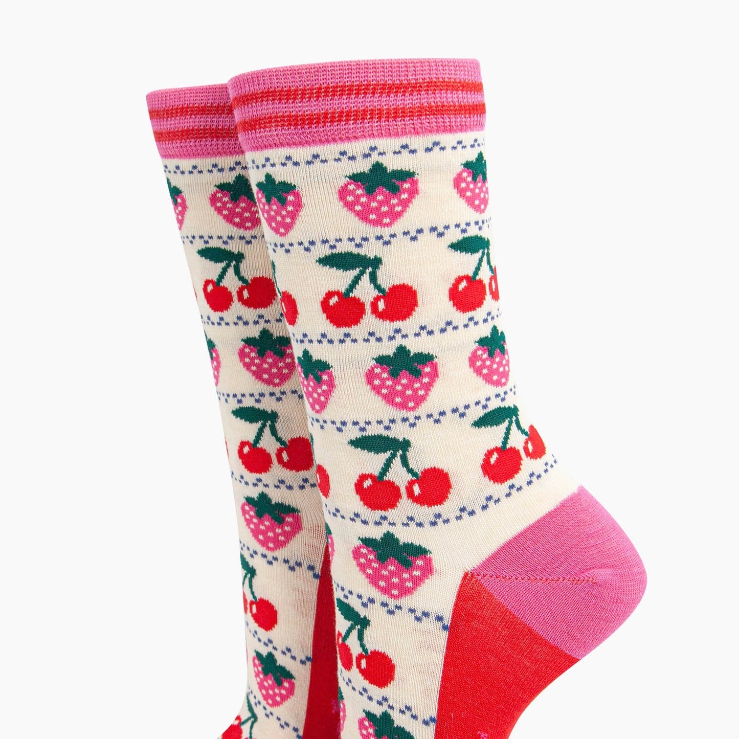 Bamboo Cherry & Strawberry Socks